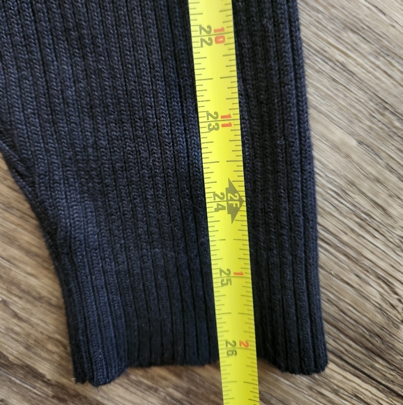 Black Vintage Polo Ralph Lauren ribbed Mockneck Sweater Size Large - Picture 7 of 7